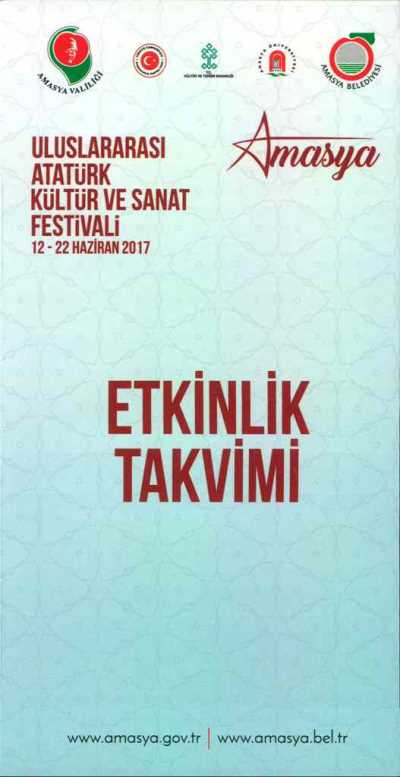 12-22 Haziran 2017 Atatürk, Kültür ve Sanat Festivali